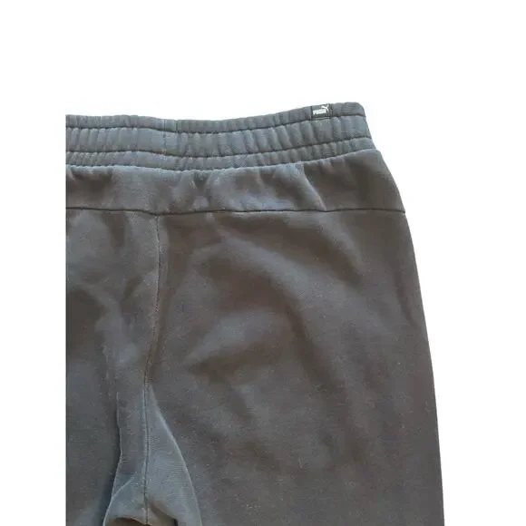 PUMA STRAIGHT LEG BLACK SWEATPANTS SIZE MEDIUM - Picture 6 of 7